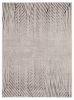 10' X 13' Ivory Grey Machine Woven Geometric Lines Indoor Area Rug