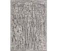 3' X 5' Grey Abstract Lines Area Rug