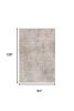 8' X 11' Natural Beige Machine Woven Scratch Indoor Area Rug