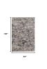 8' X 11' Grey Machine Woven Abstract Splatter Indoor Area Rug