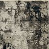 5' X 8' Ivory Or Charcoal Abstract Transitional Indoor Area Rug