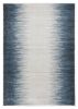 8' X 11' Ivory Blue Machine Woven Ombre Indoor Area Rug