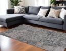 10' X 13' Ivory Or Grey Polypropylene And  Polyester Rug