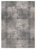 7' X 10' Ivory Grey Machine Woven Abstract Scratch Indoor Area Rug