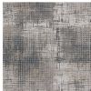 8' X 10' Grey Machine Woven Abstract Graduated Dots Indoor Area Rug