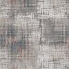 94" X 130" Grey Or  Brick Polypropylene And  Polyester Rug