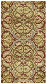 63" X 91" Gold Polypropylene Rug