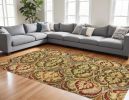 94" X 118" Gold Polypropylene Rug