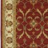 94" X 118" Red Or  Ivory  Polypropylene Rug