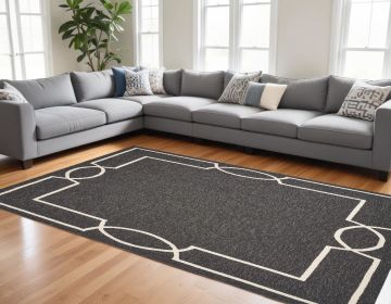 7' X 10' Onyx Polypropylene Rug