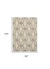 8' X 10' Silver Ivory Hand Tufted Vermicular Indoor Area Rug