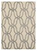 8' X 10' Silver Ivory Hand Tufted Vermicular Indoor Area Rug