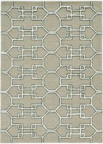 9' X 13' Mocha Wool Handmade Area Rug