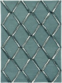 8' Gray Wool Handmade Runner Rug