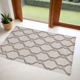 3' X 5' Sand Polypropylene Rug