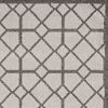 5' X 8'  Ivory Or Grey Geometric Tiles Area Rug