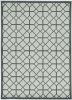 5' X 8'  Ivory Or Grey Geometric Tiles Area Rug