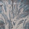 5' X 8' Silver Or Blue Abstract Brushstrokes Indoor Area Rug