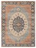 8' X 10' Blue Hand Woven Medallion Indoor Area Rug