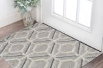 3' X 5'  Grey Polypropylene Rug