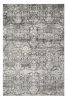 3' X 5' Grey Medallion Viscose Rug