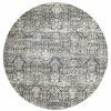 8' X 8' Gray Round Area Rug