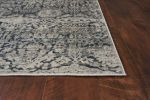 8' X 8' Teal Polyester Or  Viscose Rug