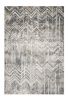 3' X 5'  Grey Zigzag Pattern Viscose Area Rug