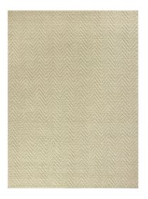 2' X 4' Ivory Hand Woven Herringbone Jute Indoor Accent Rug