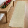 2' X 7' Ivory Jute Runner Rug