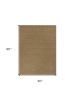 5' X 8' Natural Herringbone Weave Indoor Jute Area Rug