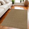 5' X 8' Natural Herringbone Weave Indoor Jute Area Rug