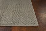 2' X 4' Gray Handmade Area Rug