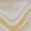 3' X 5' Gold and Ivory Abstract Area Rug