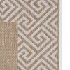 8' X 11' Natural Geometric Maze Pattern Indoor Area Rug