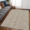 5' X 8' Natural Animal Print Area Rug