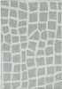 8' X 11' Ivory Or Grey Abstract Tiles Indoor Area Rug