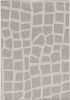 8' X 11' Ivory Or Grey Abstract Tiles Indoor Area Rug