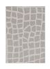 8' X 11' Ivory Or Grey Abstract Tiles Indoor Area Rug