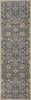 3' X 5' Taupe Floral Vine Bordered Wool Indoor Area Rug