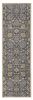 3' X 5' Taupe Floral Vine Bordered Wool Indoor Area Rug