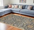 91 X 130 Taupe Wool Rug