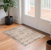 3' X 5' Ivory Vintage Traditional Area Rug