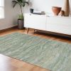 9' X 12' Blue and Beige Wool Hand Tufted Area Rug