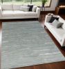 5' X 7' Slate Grey Hand Tufted Abstract Indoor Area Rug