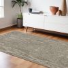 102 X 138 Sand Wool Or Viscose Rug