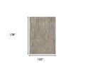 102 X 138 Sand Wool Or Viscose Rug