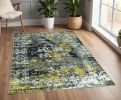 2' X 7' Grey Polypropylene Area Rug