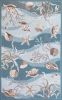 3' X 5' Seafoam Corals And Shells Area Rug