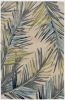 4' X 6' Ivory Hand Tufted Tropical Palms Indoor Area Rug